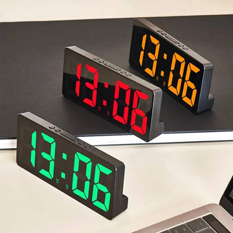 horloge numérique led